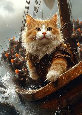 Cat Captain and Mouse Crew