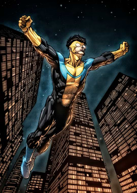 Invincible soars through the city
