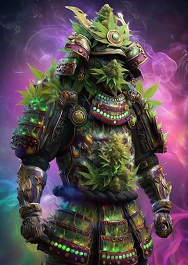 Cannabis Samurai Warrior
