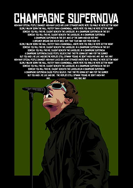 Champagne Supernova Oasis Fan Art