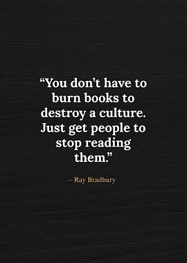 Ray Bradbury Book Quote