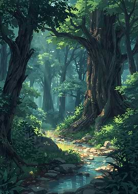 Lush Forest Stream
