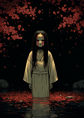 Japanese Horror Figure in Water