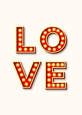 Illuminated Love Sign