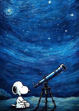 Snoopy Stargazing