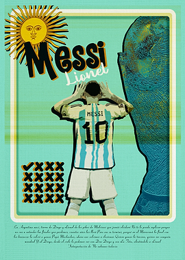 Lionel Messi World Cup Poster