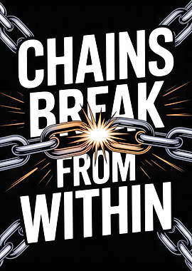 Chains Break From Within Motivational Poster