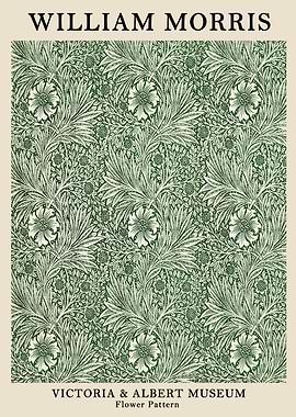 William Morris Flower Pattern Art