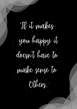 Inspirational Quote on Black Background