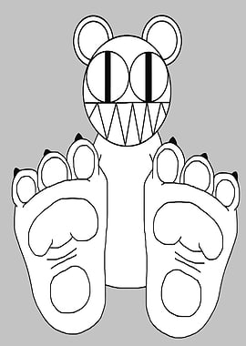 Radiohead Bear with Large Feet