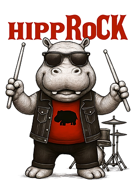 Hippo Rock Drummer