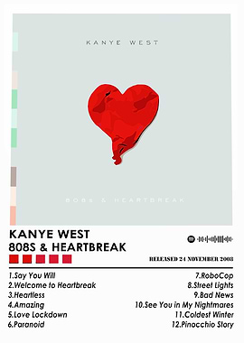 Kanye West - 808s & Heartbreak Poster