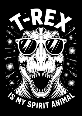 T-Rex Spirit Animal Graphic