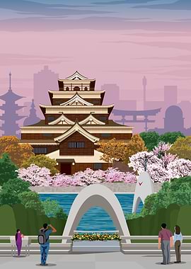 Hiroshima Travel Print