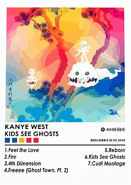 Kids See Ghosts Album Cover Art