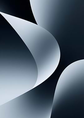 Abstract Curves in Shades of Gray