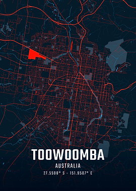 Toowoomba City Map
