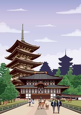 Nara Travel Print
