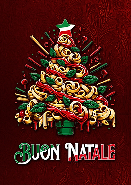 Italian Christmas Tree with Pasta