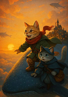 Cats Whale Adventure