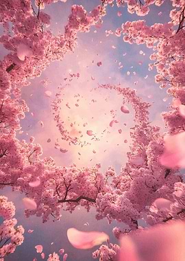 Cherry Blossom Spiral
