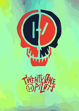 Twenty One Pilots Skull Art