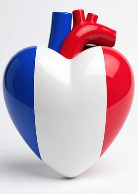 French Flag Heart