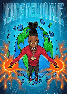 Young New Wave Cartoon Illustration