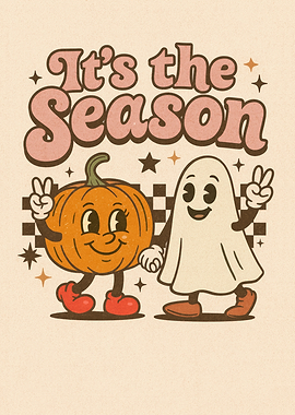 Retro Halloween Season Illustration