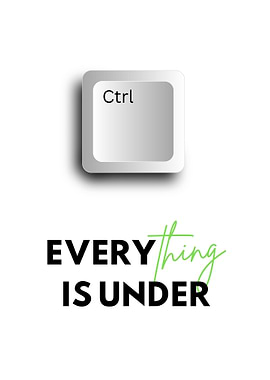 Everything is Under Control Typography Poster