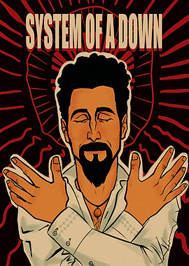 System of a Down Serj Tankian Portrait