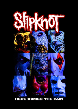 Slipknot Band Masks Collage