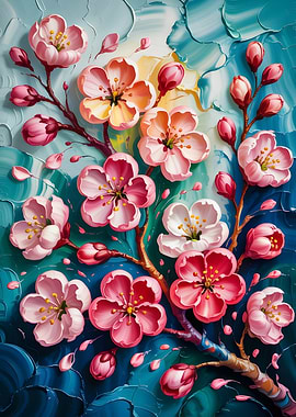 Cherry Blossom Painting