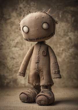 Creepy Burlap Doll