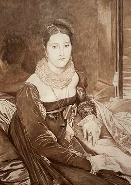 Sepia Portrait of a Noble Woman