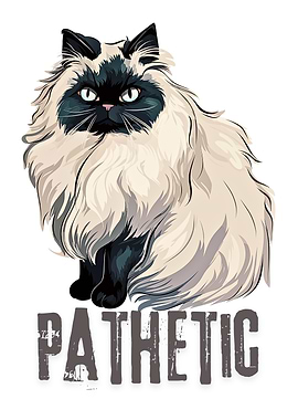 Pathetic Cat Illustration