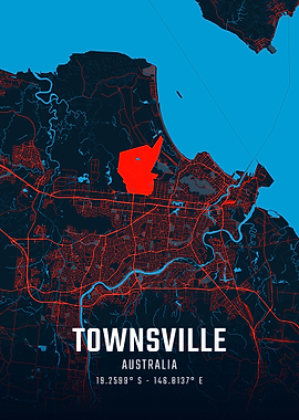 Townsville, Map Art