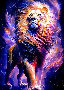 Majestic Lion Digital Art
