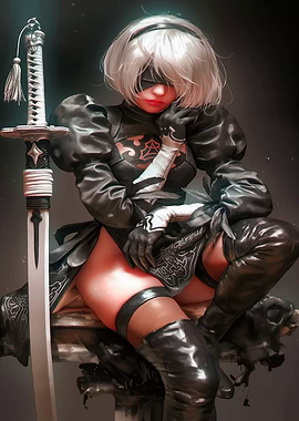 2B from Nier: Automata