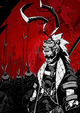 Tiger Mask Samurai Digital Art