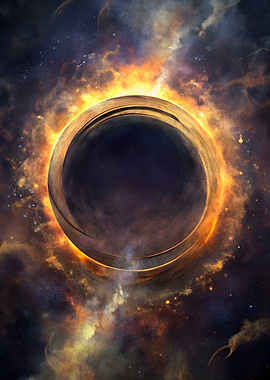 Fiery Ring in Space