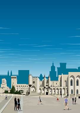 Avignon Travel Print