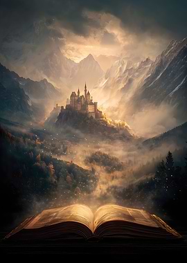 Fantasy Castle Book Landscape