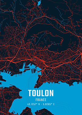 Toulon City Map