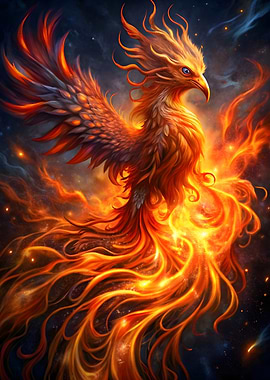 Fiery Phoenix Rising