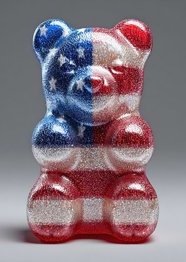 American Flag Gummy Bear
