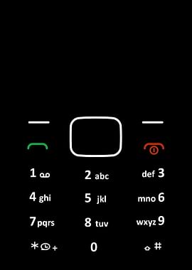 Phone Keypad on Black Background