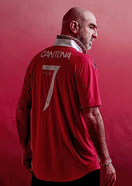 Eric Cantona Manchester United Portrait