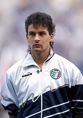 Italian Soccer Player in Diadora Jacket