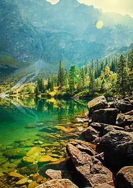 Mountain Lake Landscape